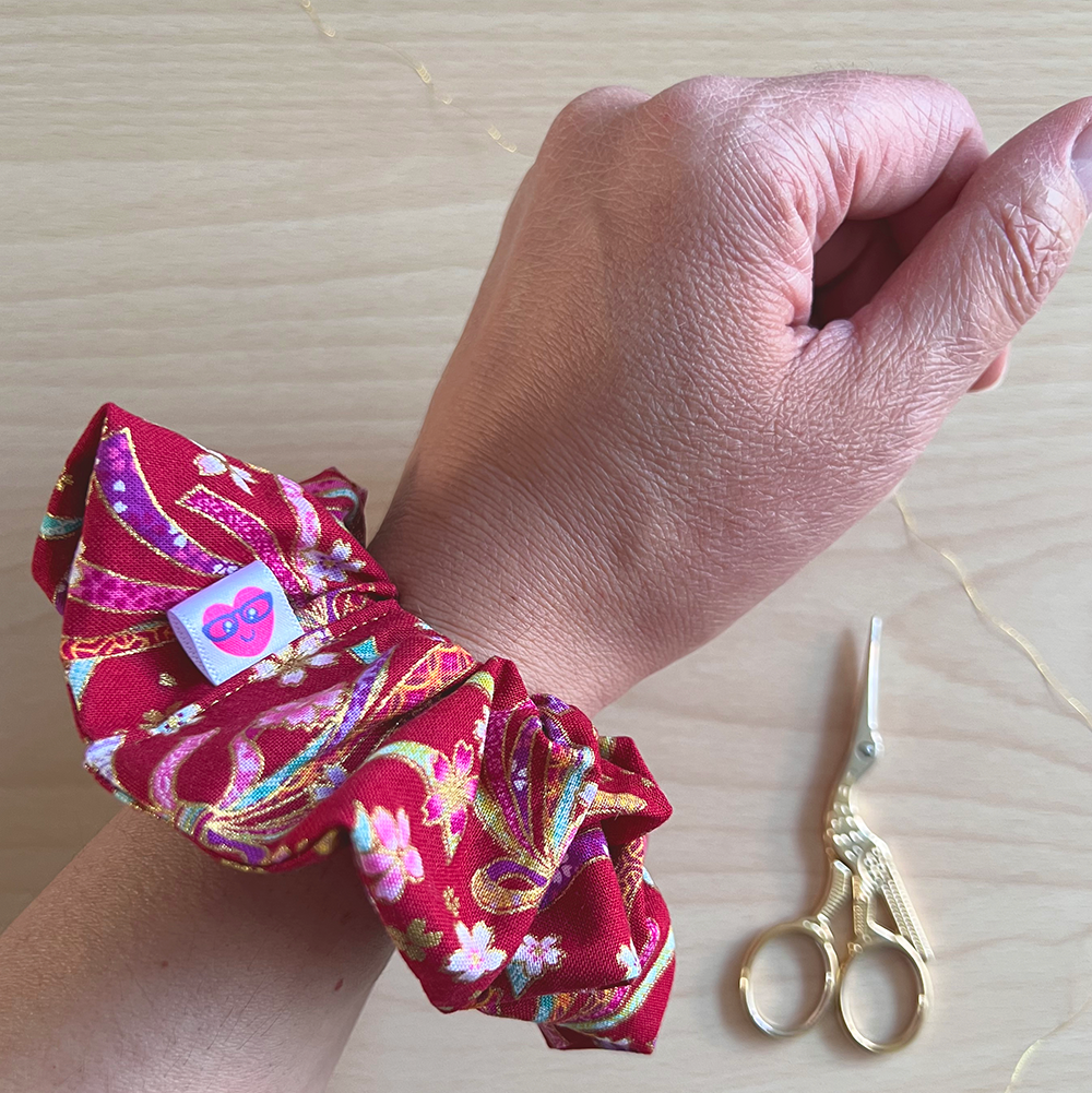 Scrunchies met goud details